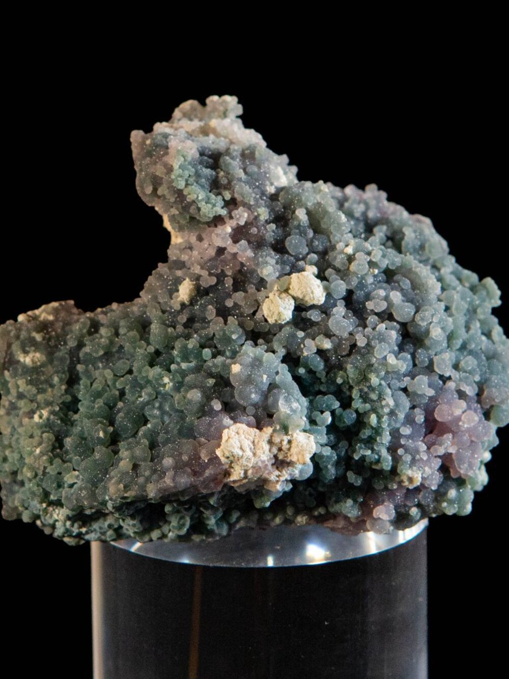 Raw Sparkly Grape Agate Crystal Specimen 198g Multi Color Chalcedony Cluster